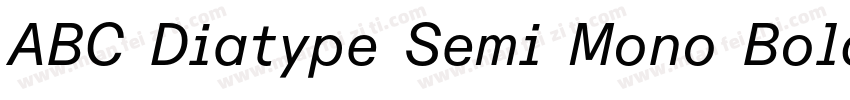 ABC Diatype Semi Mono Bold字体转换